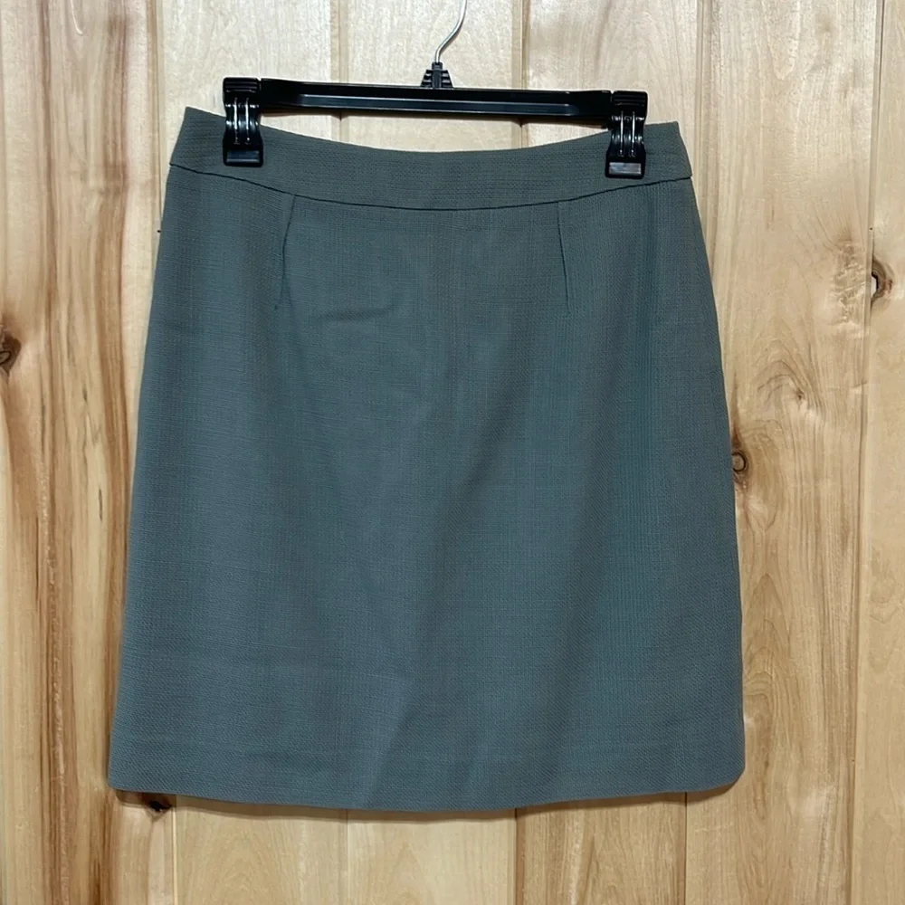 Reiss Light Grey Wool Mini Skirt Size 6‎